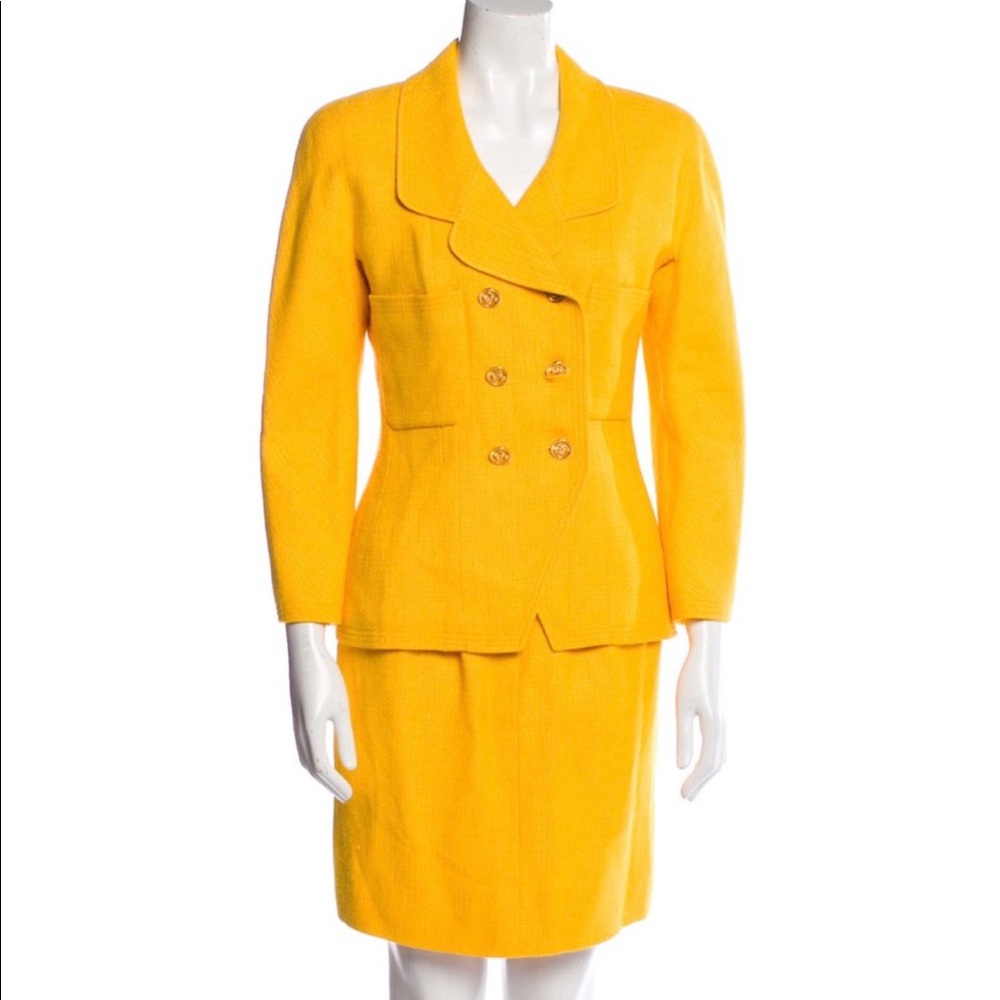 Authentic Chanel Skirt Suit